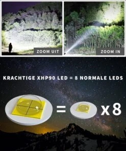 TomorrowNow® XHP90 Oplaadbare LED Zaklamp - USB-C + USB-A - 5.200 Lumen - Powerbank Functie - Battery Management System - Waterdicht -Kampeeruitrusting 1000x1200 26