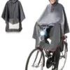 Poncho Regenponcho - Fietsponcho Fiets - Koplampproof Transparant - één Maat Kleur Zwart