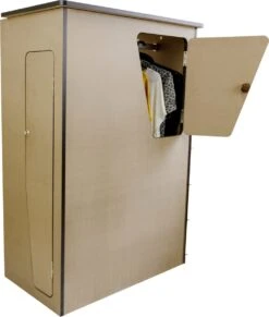 Camper Keuken MDF - Linkerkant EU - Inclusief Kledingstang + Wijnrek - Onbewerkt - Inbouw Kasten Inrichting Kampeerauto Caravan -Kampeeruitrusting 1017x1200