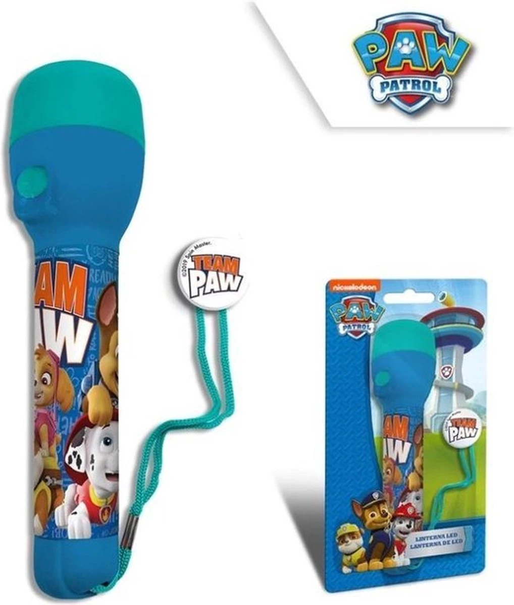 Zaklamp Paw Patrol - Nickelodeon - Junior 11 X 21 Cm Blauw 1 Zaklamp Paw Patrol - Nickelodeon - Junior 11 X 21 Cm Blauw