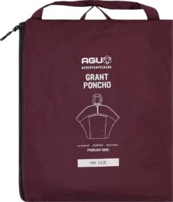 AGU Grant Regenponcho Essential Unisex - Bordeaux - One Size - Dames & Heren - Waterdicht & Ademend -Kampeeruitrusting 1031x1200 2