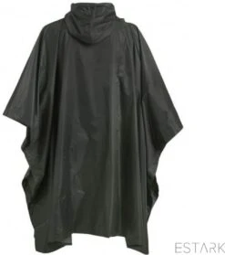 ESTARK Regenponcho - Herbruikbare Poncho Zwart - Fietsponcho Voor Dames En Heren - Regenjas - Hoge Kwaliteit - Poncho Herbruikbaar - Duurzaam - Poncho Zwart -Kampeeruitrusting 1064x1200 1