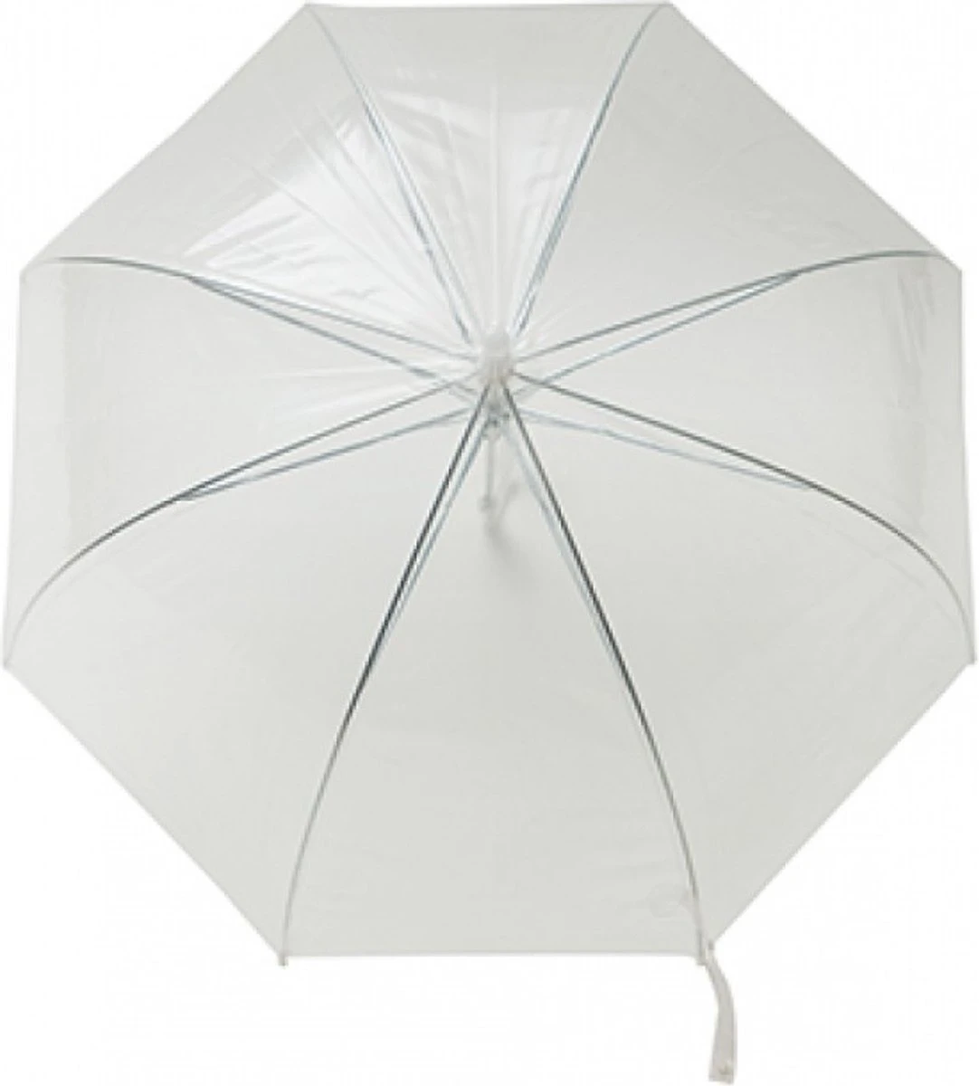 Smati Transparant Basic Paraplu Ø85cm - Wit 3 Smati Transparant Basic Paraplu Ø85cm - Wit - Afbeelding 3