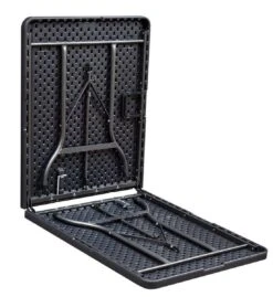 ERRO Vouwtafel - Wickerlook - 180x74cm - Zwart 6 ERRO Vouwtafel - Wickerlook - 180x74cm - Zwart -Kampeeruitrusting 1102x1200 2