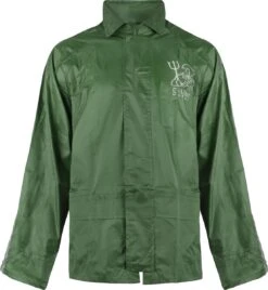 C-Line Regenpak Met Capuchon - Groen - Reflecterend - Nieuw Model - Volwassen Maat XXXXL -Kampeeruitrusting 1108x1200