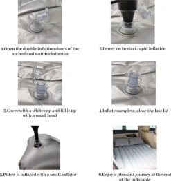 Opblaasbaar Matras Voor In De Auto, Opblaasbaar Bed, Opvouwbaar, Comfortabele Autostoel, Automatras Met Elektrische Luchtpomp En 3 Adapters, 2 Kussens En Draagtas, Voor Camping, Reizen (zwart) 11 Opblaasbaar Matras Voor In De Auto, Opblaasbaar Bed, Opvouwbaar, Comfortabele Autostoel, Automatras Met Elektrische Luchtpomp En 3 Adapters, 2 Kussens En Draagtas, Voor Camping, Reizen (zwart) -Kampeeruitrusting 1131x1200 12