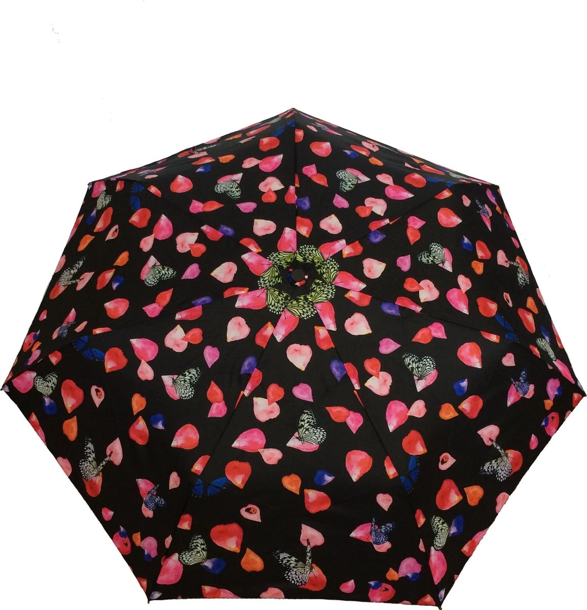 Smati Pétale Opvouwbare Stormparaplu - Paraplu - Auto Open/Dicht - ø 90 Cm - Zwart/Multi Kleur 3 Smati Pétale Opvouwbare Stormparaplu - Paraplu - Auto Open/Dicht - ø 90 Cm - Zwart/Multi Kleur - Afbeelding 3