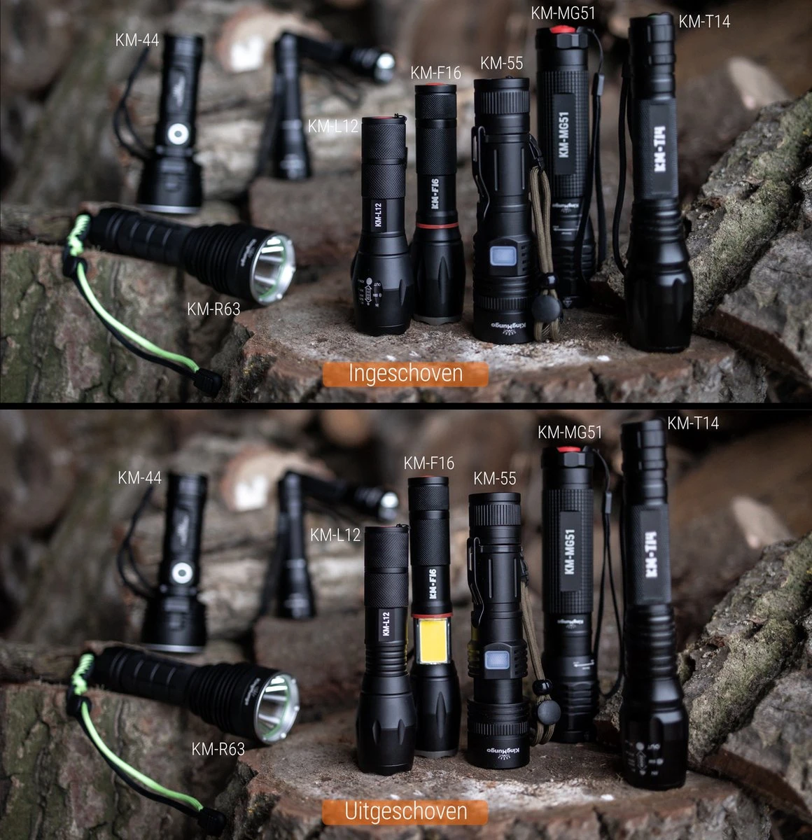 Zeer Krachtige Militaire LED Zaklamp 3200 MAh - Oplaadbaar - Incl 18650 Batterij - King Mungo KM-33 4 Zeer Krachtige Militaire LED Zaklamp 3200 MAh - Oplaadbaar - Incl 18650 Batterij - King Mungo KM-33 - Afbeelding 4