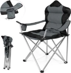 Sens Design Campingstoel - Kampeerstoel - Opvouwbaar - Grijs -Kampeeruitrusting 1160x1200 2