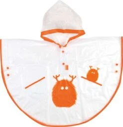 Clima Bisetti - Regenponcho Kinderen Oranje 2-4 Jaar - Regenponcho Peuter - Regenponcho Kind
