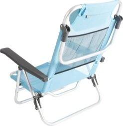 Bo-Camp Beach Chair - Monaco - Aluminium - Blauw -Kampeeruitrusting 1176x1200