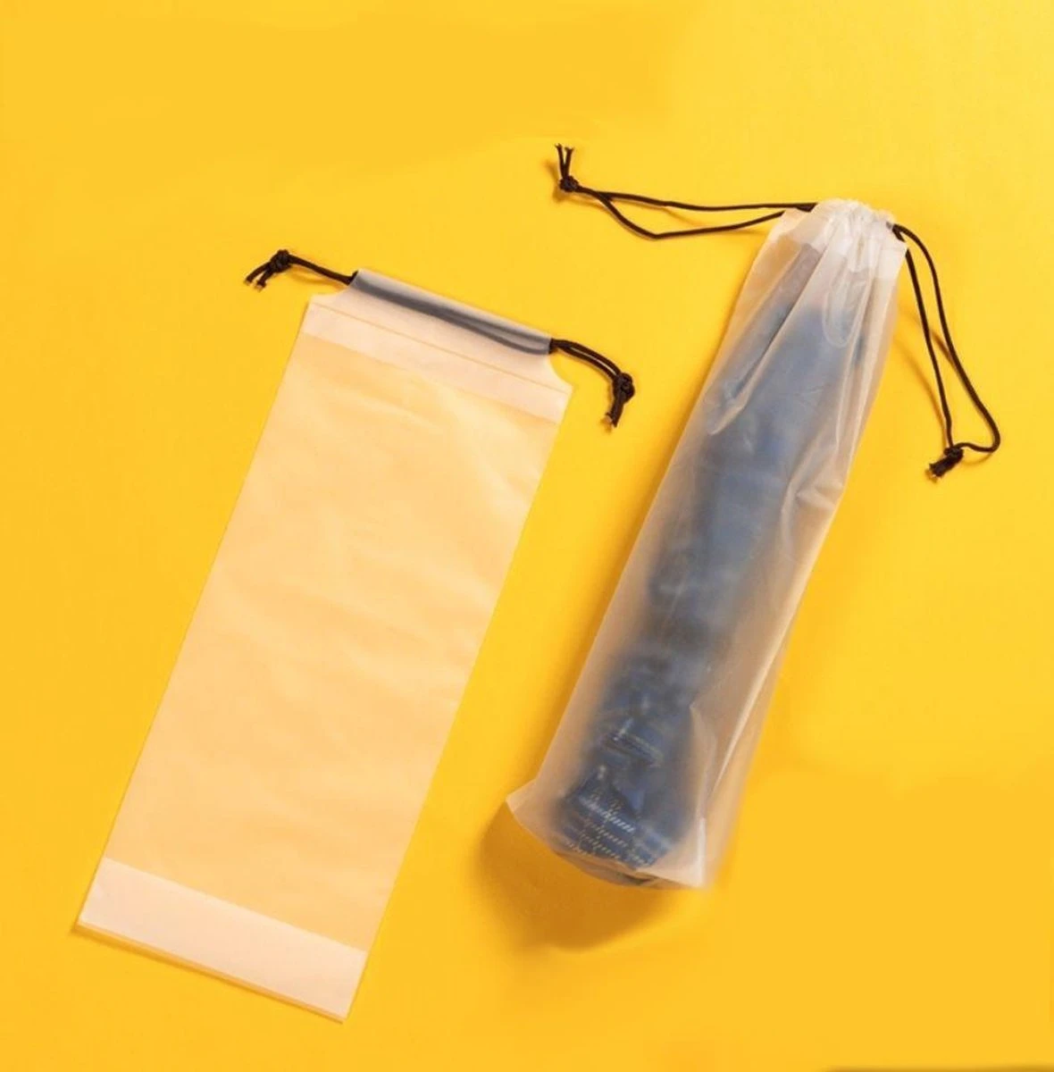 Merkloos Draagbare Paraplu Trekkoord Opbergtas – Herbruikbaar En Doorschijnend. 8 Merkloos Draagbare Paraplu Trekkoord Opbergtas – Herbruikbaar En Doorschijnend. - Afbeelding 8