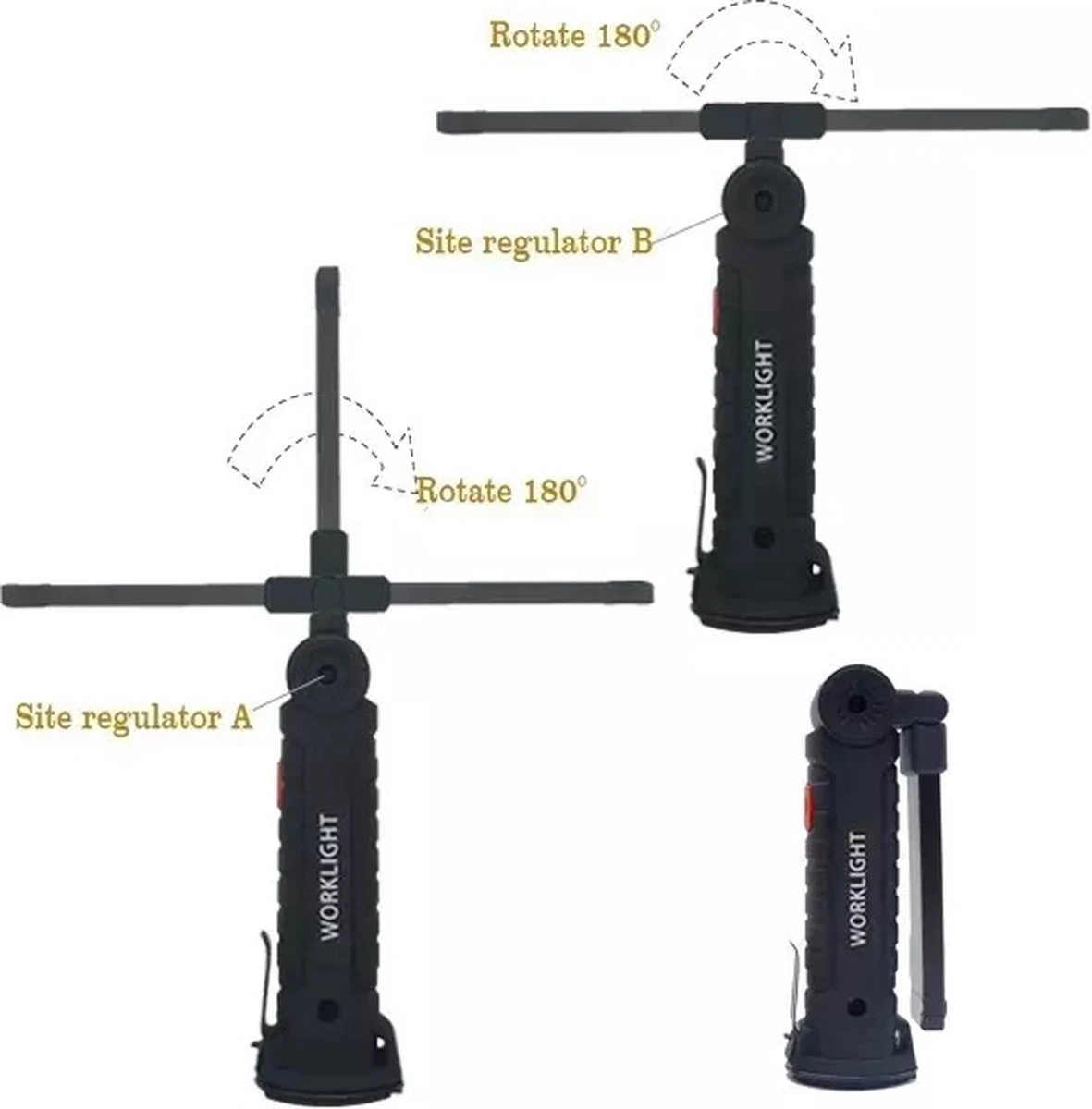 TLVX LED Werklamp Oplaadbaar Groot - Accu LED Lamp - LED Zaklamp - Magneet LED Lamp - Looplamp LED - Worklight - Garage Lamp - Dimbaar - Haak - Magnetisch - Magneet Voet - Zwenkarm - 2000 Lumen 4 TLVX LED Werklamp Oplaadbaar Groot - Accu LED Lamp - LED Zaklamp - Magneet LED Lamp - Looplamp LED - Worklight - Garage Lamp - Dimbaar - Haak - Magnetisch - Magneet Voet - Zwenkarm - 2000 Lumen - Afbeelding 4