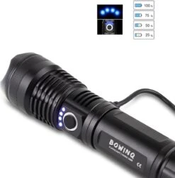 Zaklamp Led Oplaadbaar - Sterke 5000 MAh Batterij - 2000 Lumen - 5 Lichtmodi - USB - Zoom - 1 Jaar Garantie -Kampeeruitrusting 1181x1200 3