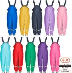 Playshoes Regenbroek Met Bretels Kinderen - Geel - Maat 104 -Kampeeruitrusting 1182x1200 3