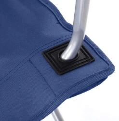 Set Van 2 Opvouwbare Campingstoelen, Klapstoelen Voor Buiten, Comfortabel, Met Armleuningen En Bekerhouders, Stabiel Frame, Draagvermogen 120 Kg - Blauw -Kampeeruitrusting 1183x1200 2