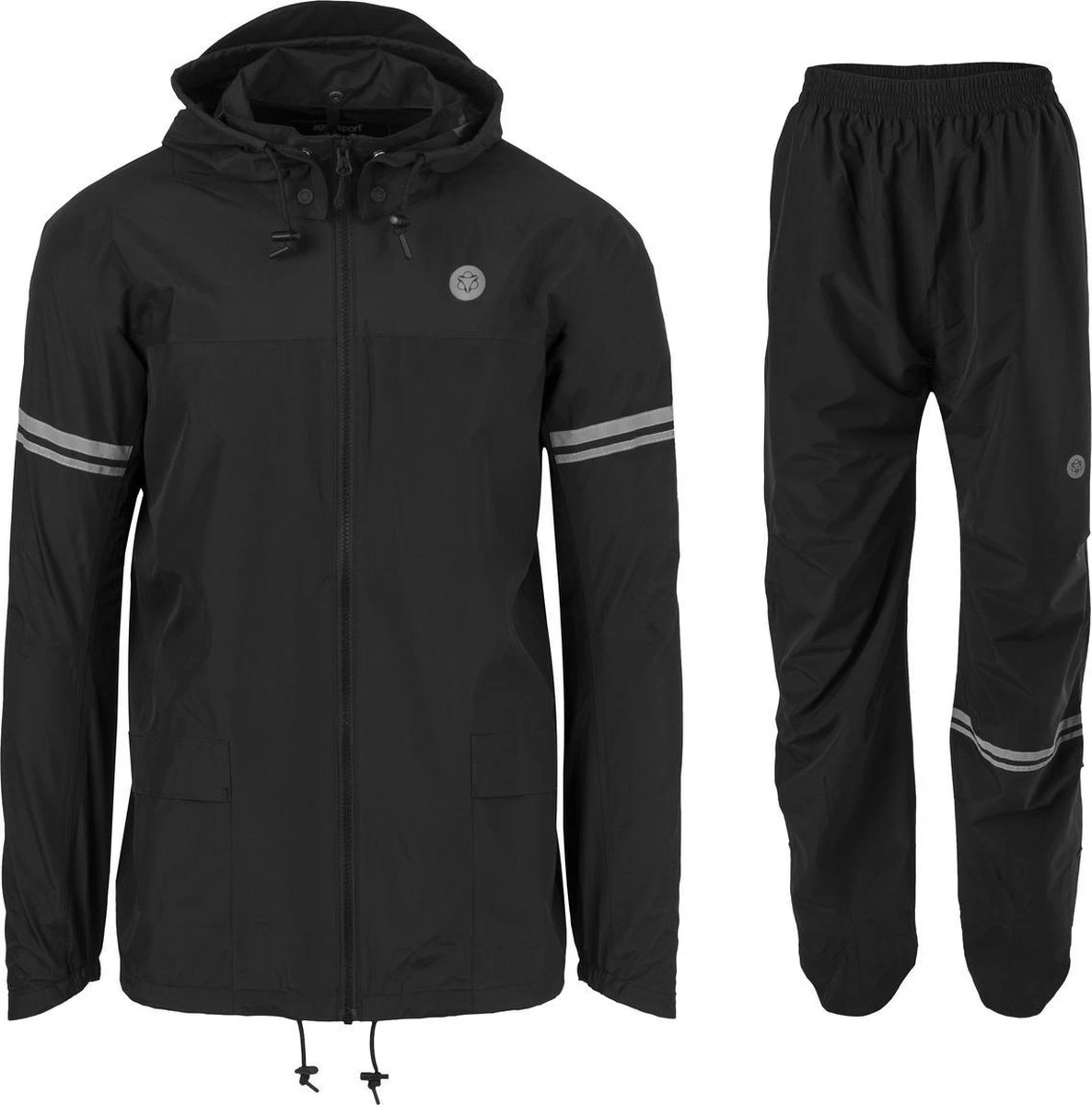 AGU Original Regenpak Essential - Zwart - L - Dames & Heren - Waterdicht & Ademend 1 AGU Original Regenpak Essential - Zwart - L - Dames & Heren - Waterdicht & Ademend