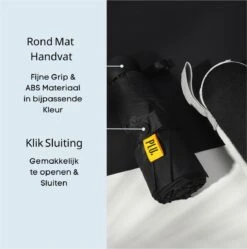 PLU - Paraplu - Opvouwbaar - Inklapbaar - Met Luxe Beschermhoes - Met Reisetui - Windproof - Fashionable - Lichtgewicht - Zwart -Kampeeruitrusting 1190x1200 2