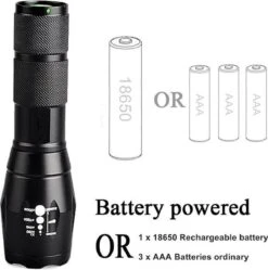 Merkloos IGOODS - LED Zaklamp - Wit Licht- Licht Gewicht - Militaire Zaklamp - LED Zaklamp - Inzoombaar -Kampeeruitrusting 1191x1200 11