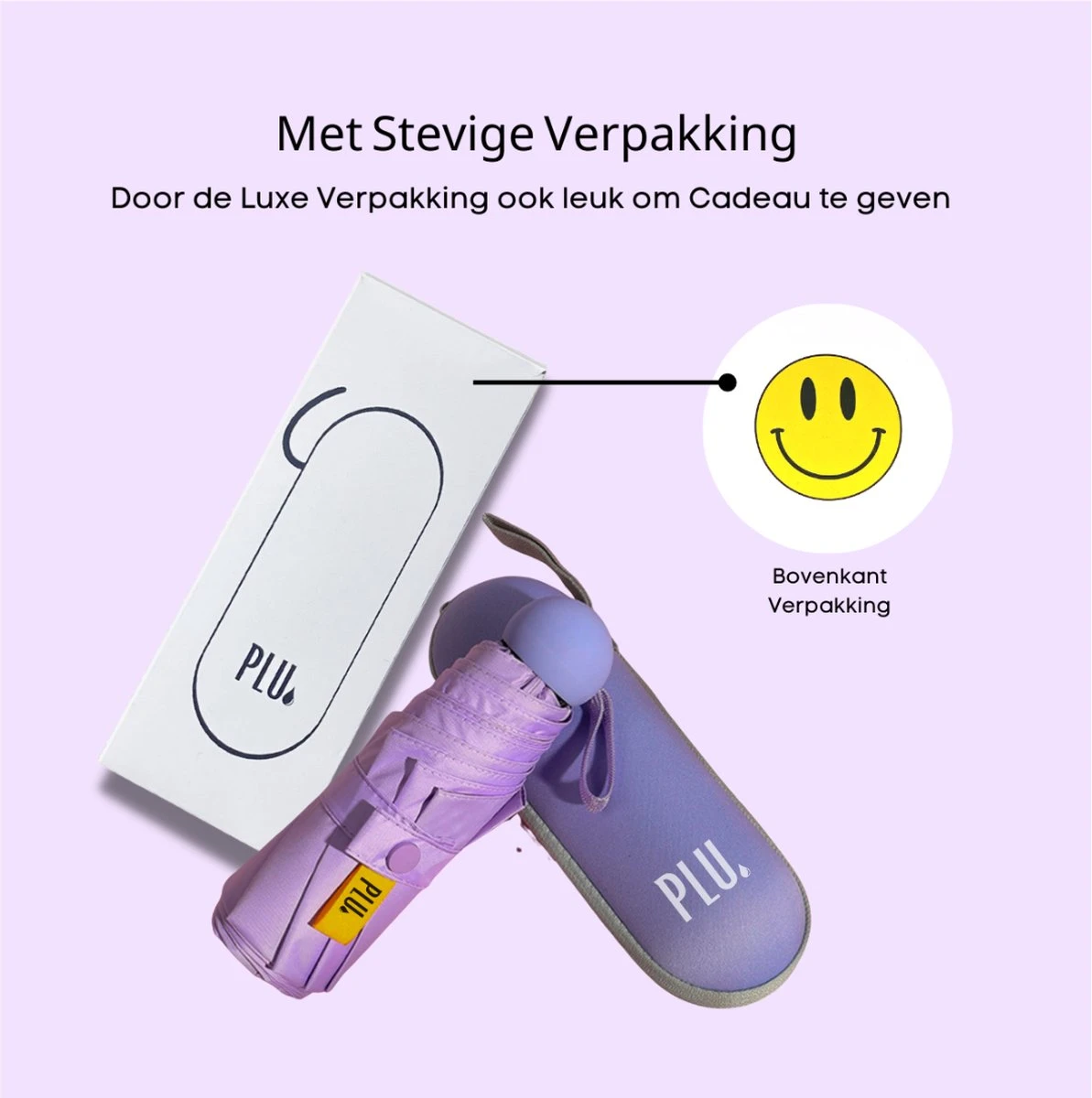 PLU - Paraplu - Opvouwbaar - Inklapbaar - Met Luxe Beschermhoes - Met Reisetui - Windproof - Fashionable - Lichtgewicht - Paars 8 PLU - Paraplu - Opvouwbaar - Inklapbaar - Met Luxe Beschermhoes - Met Reisetui - Windproof - Fashionable - Lichtgewicht - Paars - Afbeelding 8