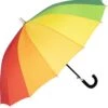 Biggdesign Moods Up Regenboog Paraplu - Windbestendig - Lichte Design - Voor Heren En Dames - Ø110 Cm
