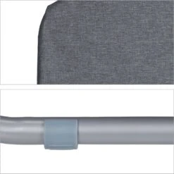 Relaxdays Strandstoel Opvouwbaar - Set Van 2 - Lage Campingstoel - Kampeerstoel Leuning - Grijs -Kampeeruitrusting 1198x1200 12