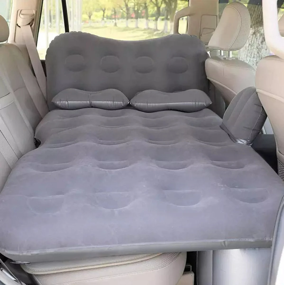 Sophie's Planet® - Auto Luchtbed Met Kussens En Pomp (Grijs) - Auto Matras - Achterbank Matras - Autobed - Car Matress - Comfortabel In De Auto Slapen 1 Sophie's Planet® - Auto Luchtbed Met Kussens En Pomp (Grijs) - Auto Matras - Achterbank Matras - Autobed - Car Matress - Comfortabel In De Auto Slapen