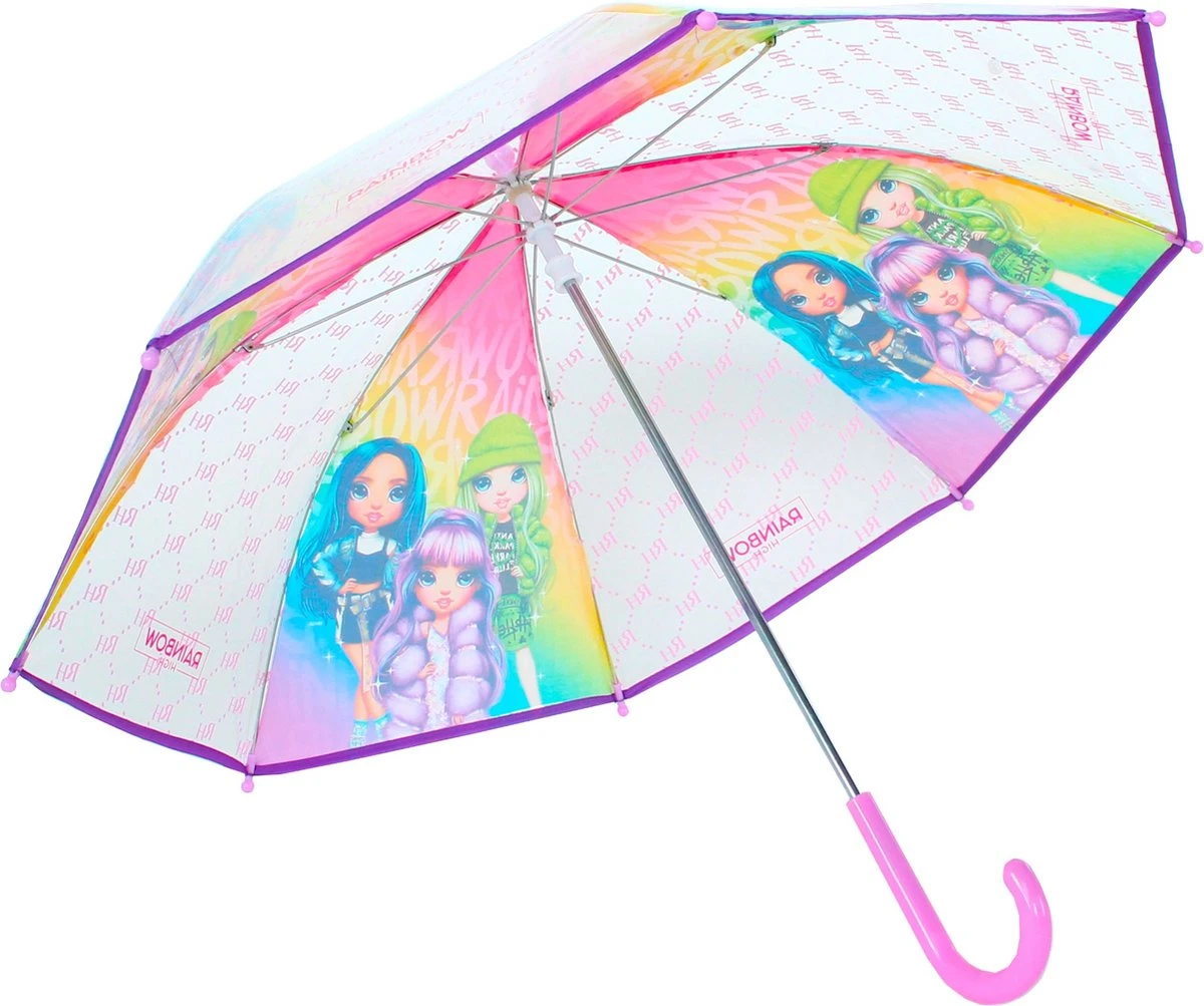 Rainbow High Rainy Days Paraplu - Roze 2 Rainbow High Rainy Days Paraplu - Roze - Afbeelding 2