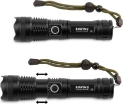 Zaklamp Led Oplaadbaar - Sterke 5000 MAh Batterij - 2000 Lumen - 5 Lichtmodi - USB - Zoom - 1 Jaar Garantie -Kampeeruitrusting 1200x1014 2