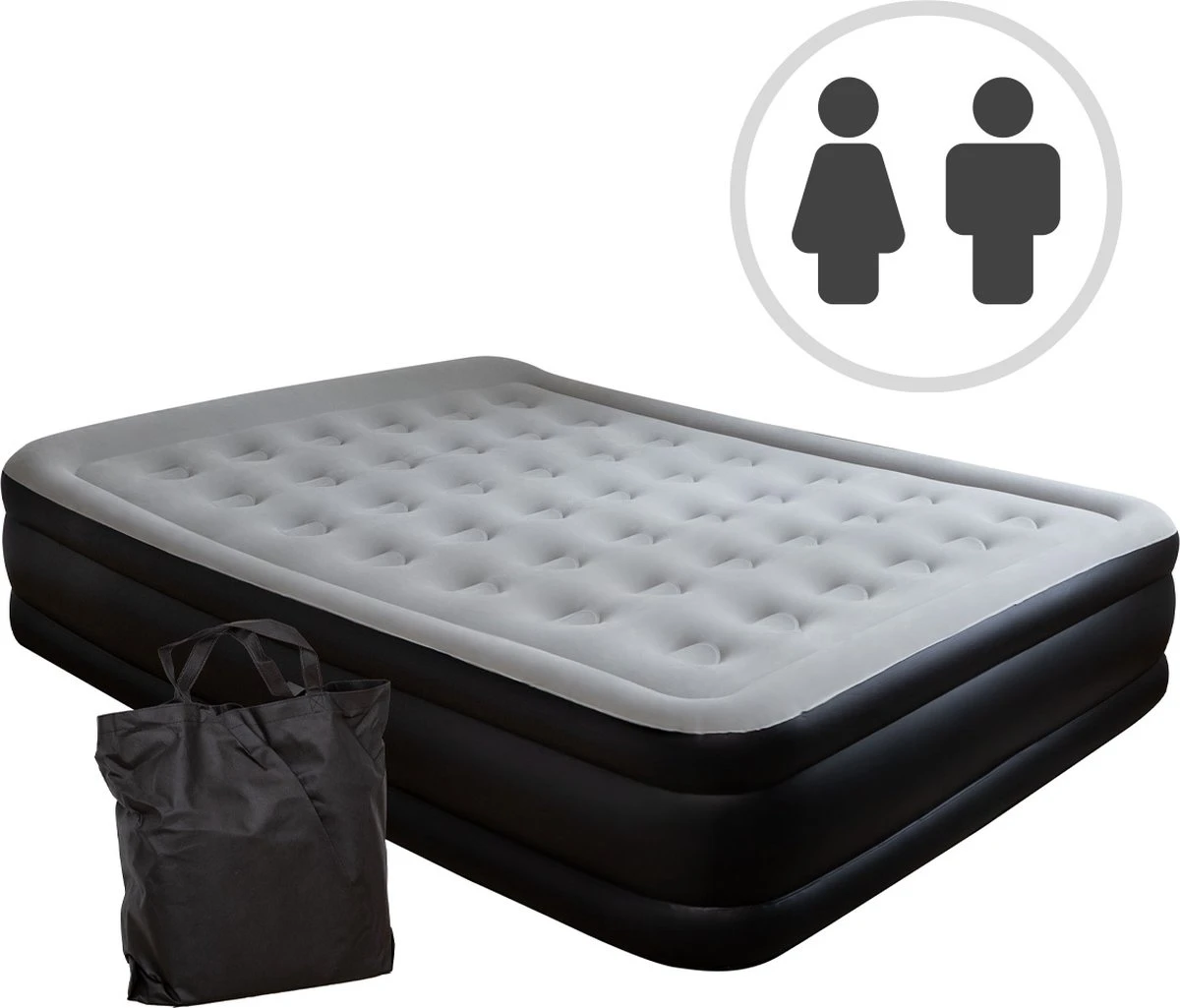 BluMill Luchtbed - 2-persoons - Ingebouwde Pomp - 203x152x36 Cm - Duurzame Keuze 1 BluMill Luchtbed - 2-persoons - Ingebouwde Pomp - 203x152x36 Cm - Duurzame Keuze