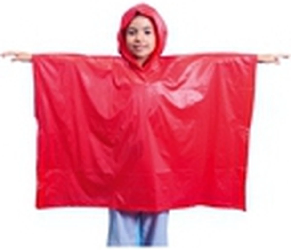 Merkloos Kinder Regen Poncho Blauw 2 Merkloos Kinder Regen Poncho Blauw - Afbeelding 2