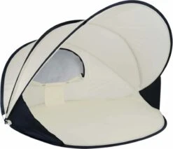 Deryan Luxe Pop Up Strandtent XXL - Anti-UV 50+ - Cream -Kampeeruitrusting 1200x1034