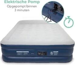 LifeGoods Luchtbed - 2 Persoons - Met Ingebouwde Pomp - Incl. Draagtas En Reparatiekit -Kampeeruitrusting 1200x1034 5