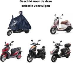 Simple Lifestyle® Universeel Regenjas Bromfiets Hoes Scooter Regenponcho Beenkleed - Zwart -Kampeeruitrusting 1200x1038 5