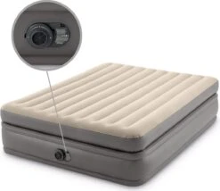 Intex Prime Comfort - Luchtbed - 2-Persoons - 152x203x51 Cm (BxLxH) - Grijs - Met Ingebouwde Motorpomp -Kampeeruitrusting 1200x1039 3