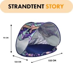 Deryan Luxe Pop Up Strandtent - Anti-UV 50+ - Story -Kampeeruitrusting 1200x1045