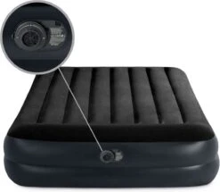 Intex Luchtbed - 2-Persoons - 152 X 203 X 42 Cm - Blauw - Met Pomp + Hoeslaken Wit + Reparatieset -Kampeeruitrusting 1200x1046 6