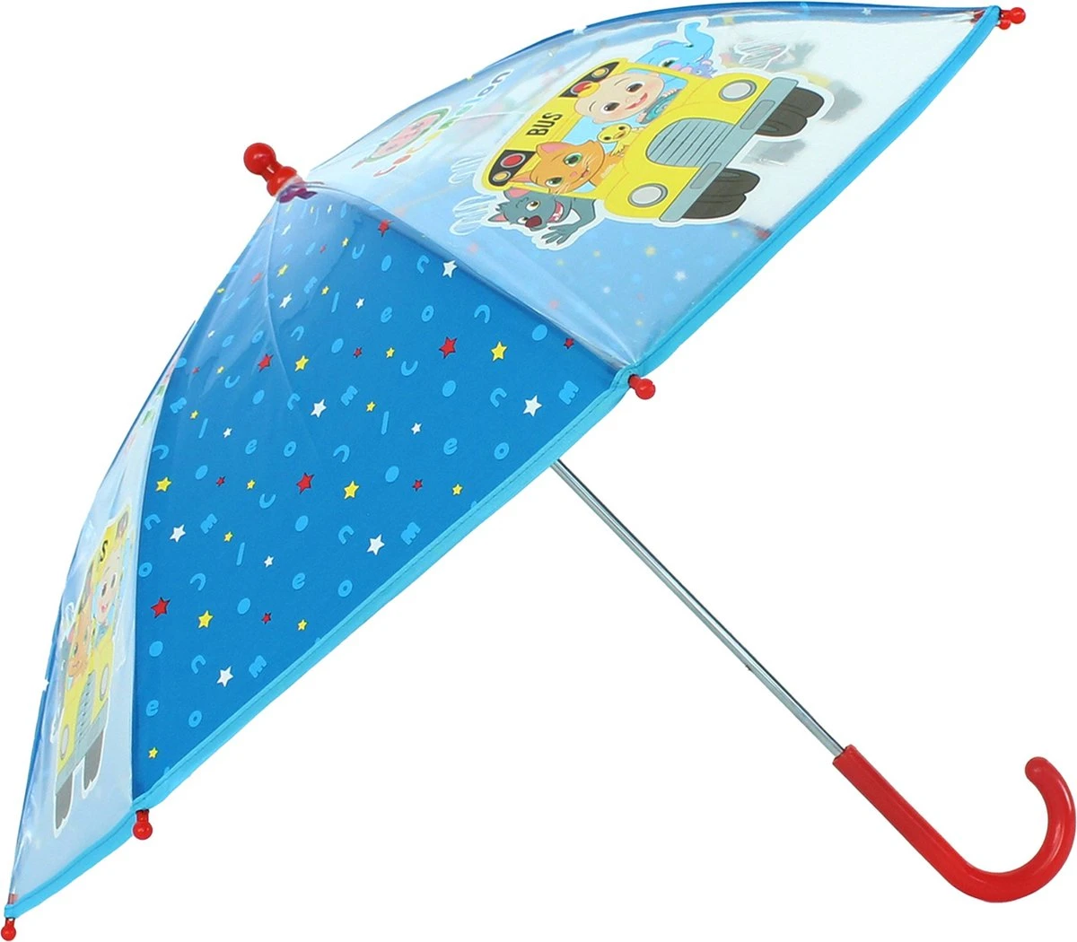 Cocomelon Rainy Days Paraplu - Blauw 1 Cocomelon Rainy Days Paraplu - Blauw