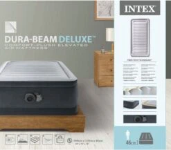 Intex Luchtbed - 1-Persoons - 99 X 191 X 46 Cm - Grijs - Met Ingebouwde Pomp, Hoeslaken Wit En Reparatieset -Kampeeruitrusting 1200x1054 13