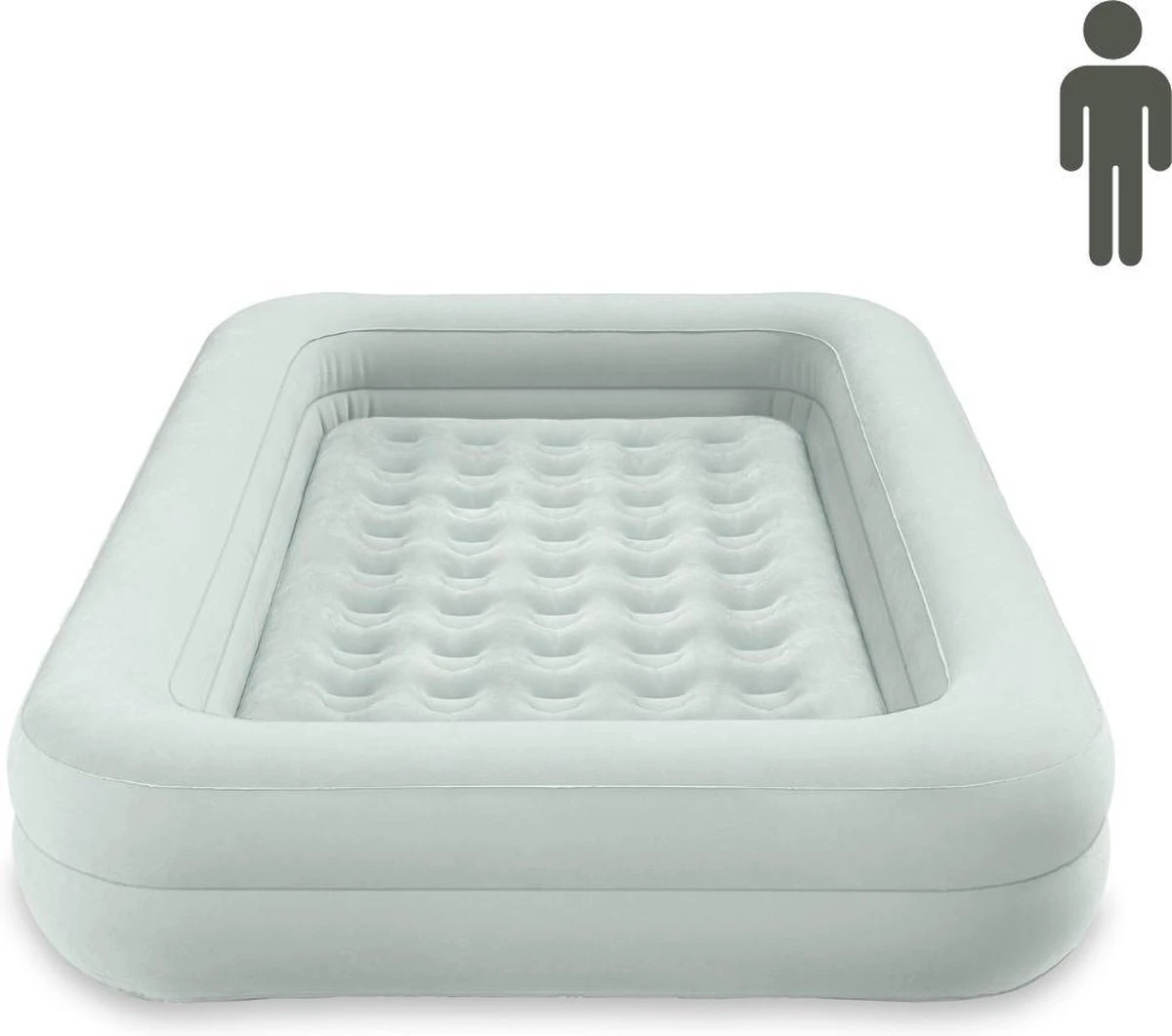 Intex Luchtbed - Kinder Reisbed - 1 Persoons - Slaapgedeelte: B71 X L132 X H10 - Met Reparatieset 2 Intex Luchtbed - Kinder Reisbed - 1 Persoons - Slaapgedeelte: B71 X L132 X H10 - Met Reparatieset - Afbeelding 2