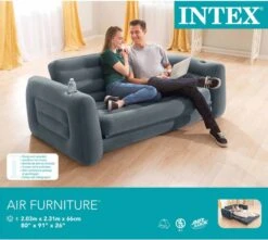Intex Luxe Bankstel / Opblaasbare Slaapbank - 2-persoons - 203x224x66 Cm -Kampeeruitrusting 1200x1072 4