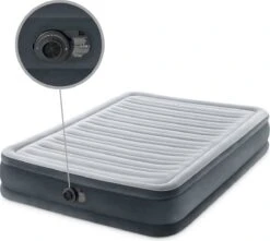 Intex Luchtbed - Twijfelaar - 137 X 191 X 33 Cm - Grijs - Met Ingebouwde Pomp, Hoeslaken Antraciet En Reparatieset 14 Intex Luchtbed - Twijfelaar - 137 X 191 X 33 Cm - Grijs - Met Ingebouwde Pomp, Hoeslaken Antraciet En Reparatieset -Kampeeruitrusting 1200x1073 7