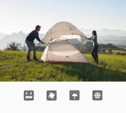 Cloud Up 1 Upgraded - Naturehike® - 1 Persoons Tent - Lichtgewicht Tent - Incl. Grondzeil - 210T 3000mm - Outdoor - Waterdicht - Hiking & Wandelen -Kampeeruitrusting 1200x1080