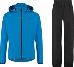 AGU GO Regenpak Essential Dames & Heren - Blauw - L - Waterdicht & Ademend