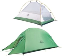 Cloud Up 1 Upgraded - Naturehike® - 1 Persoons Tent - Lichtgewicht Tent - Incl. Grondzeil - 210T 3000mm - Outdoor - Waterdicht - Hiking & Wandelen -Kampeeruitrusting 1200x1088