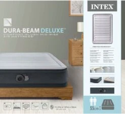 Intex Luchtbed - Twijfelaar - 137 X 191 X 33 Cm - Grijs - Met Ingebouwde Pomp, Hoeslaken Antraciet En Reparatieset 11 Intex Luchtbed - Twijfelaar - 137 X 191 X 33 Cm - Grijs - Met Ingebouwde Pomp, Hoeslaken Antraciet En Reparatieset -Kampeeruitrusting 1200x1095 10