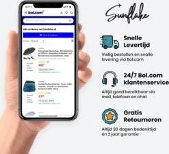 Sunflake Stormparaplu Opvouwbaar - Stormbestendig Tot 140km/u - Automatisch Uitklapbaar - Incl. Beschermhoes En Reisetui - Zwart -Kampeeruitrusting 1200x1098 5