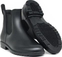 Geweo Regenlaarzen - Wellington Chelsea Laarzen - Kerstmis - Kerstfeest - Christmas Gift - Kort Boots - Waterdichte - Dames - Zwart - Maat 37 -Kampeeruitrusting 1200x1112 1