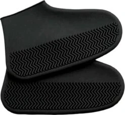 Merkloos Siliconen Regen Overschoenen - Schoencover - Zwart - Maat: 38/39