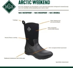 Muck Boot Arctic Weekend Outdoorlaarzen - Zwart - Dames - Maat 39/40 -Kampeeruitrusting 1200x1129 12